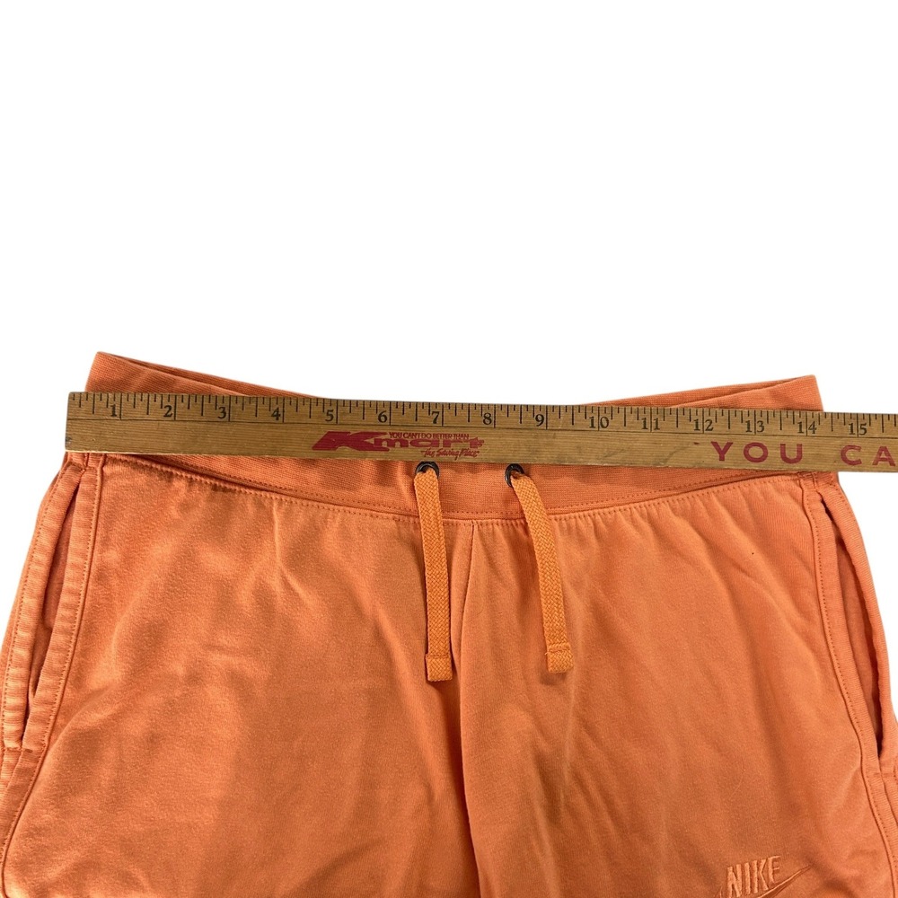 Nike Athletic Lounge‎ Shorts Womens M Orange Drawstring Running Gym Athleisure - Picture 6 of 9